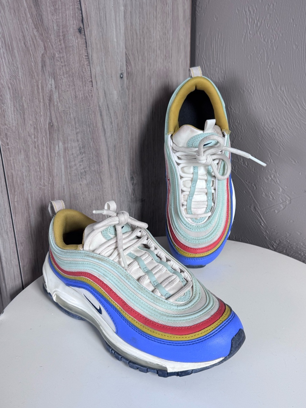 Nike Air Max 97 Women’s 6.5 Multi Color Rainbow Sneakers DH5724-100
